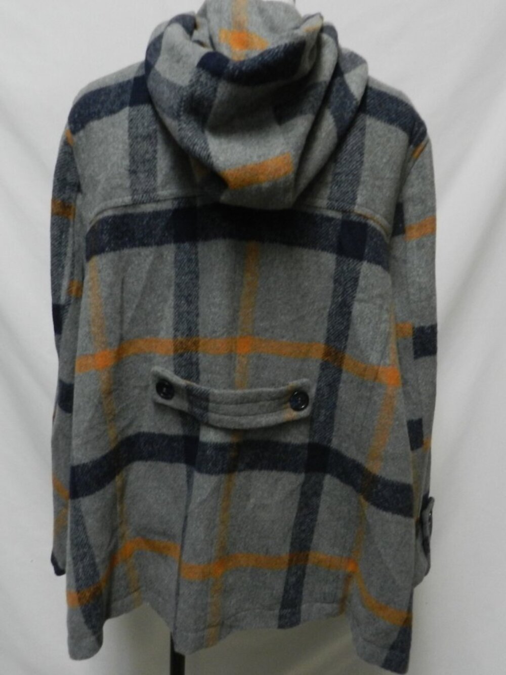 ModCloth Toggle over Coat jacket grey lined Pockets Hooded Women Size Sz 2X - Picture 10 of 11